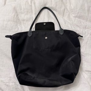 Black longchamp le pilage bag
